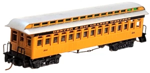 N Athearn 88100 50' Overland DRGW Coach #300 mtl cplr+metal whls (no box) - Picture 1 of 6
