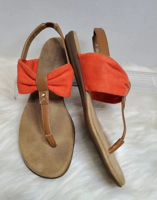 Aerosoles Cortland Sandalia Eslinga Naranja Combo Tanga Mujer Talla 8 S-116 Foto 1 de 4