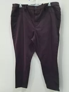 UNIVERSAL THREAD Pflaume hoch geschnittene Hose glatt & Skulpturen ÜBERGRÖSSE 24W * Neu mit Etikett - Bild 1 von 3