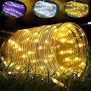 32M Outside Garden Solar Rope Starry String Lights Party Wedding Camping Pool UK - Picture 1 of 25