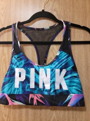 Victoria Secret Pink Sport Bra Ultimate Tropical Design~Size M - Image 1 of 4