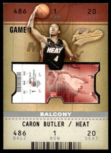 2002-03 Fleer Authentix Balcony Caron Butler 029/250 Miami Heat #106