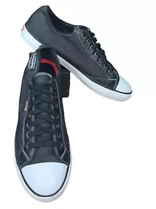 Levi's Strauss & Co. Para hombres Levi Denim Con Cordones Negro Espiga Tenis Talla 11 - Imagen 1 de 12