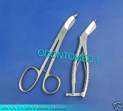 Set Of 2 Cast Plaster Shears Orthopedic Instruments - Image 1 of 3