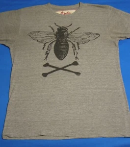 Camiseta Acanthus Apparel Abeja y Huesos Cruzados Gris Talla L - Imagen 1 de 7