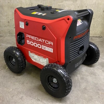 Predator 5000 Generator Wheel Kit- SOLID NEVER FLAT TIRES - LOCKING HUB! - Image 1 of 4