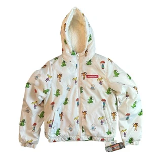 Members Only Nickelodeon Rugrats Kids Size M Puffer Jacket White NWT $90 MSRP - Picture 1 of 7