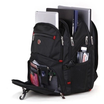 17.1IN Laptop Backpack Notebook Bag Rucksack Backpack Traveling Bag Black - Image 1 of 4