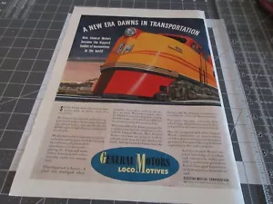 1941 General Motors Loco Motives Vintage Print Ad - Picture 1 of 3