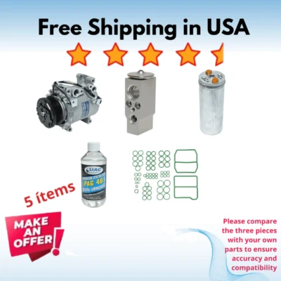 Compressor & Valve A/C Fit Mitsubishi Galant 2000-2003 - Image 1 of 4