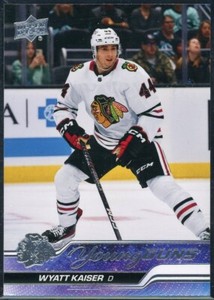 WYATT KAISER CHICAGO BLACKHAWKS 229 2023-24 UPPER DECK SERIES 1 YOUNG GUNS RC