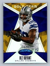 DEZ BRYANT 2015 Panini Certified Gold Team MIRROR BLUE Insert /99 #GT5 Cowboys