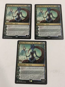 Magic The Gathering Kiora Master Of The Depths X3 BFZ 213 - Picture 1 of 5