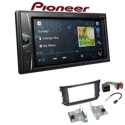 Pioneer Autoradio Bluetooth Touchscreen USB für Smart ForTwo 2010-2015 schwarz - Bild 1 von 4