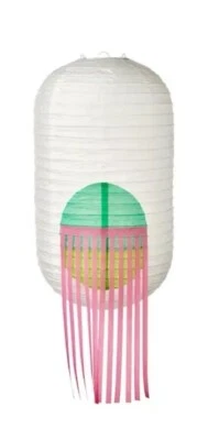 вечеринка декор ÖMSESIDIG подвеска абажуры белый/зеленый, 10» Лилиана овальная бумага - Изображение 1 из 4