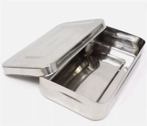 Caja de instrumentos dentales quirúrgicos 8x5x2 casete autoclave contenedor de esterilización - Imagen 1 de 1