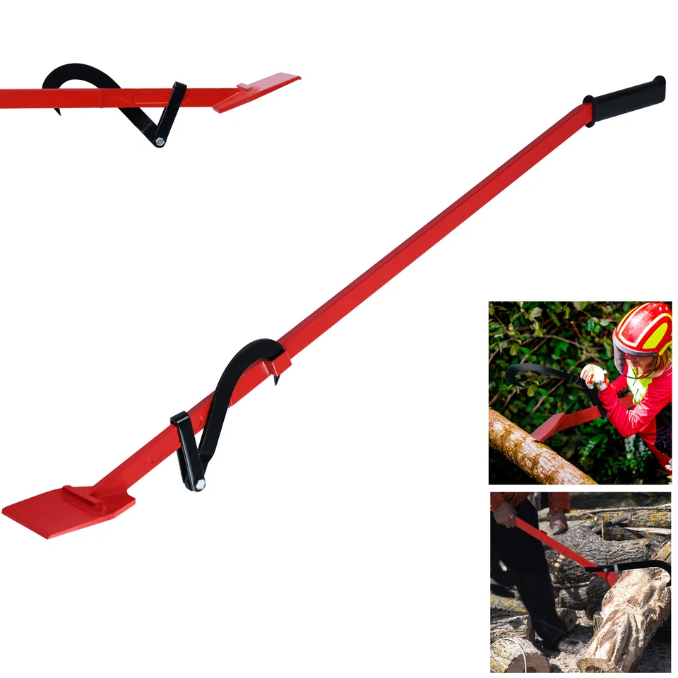 Profi Fällheber 130cm Rot Wendehaken Stammwender Heber Fällhilfe Wendehilfe Neu - Bild 1 von 4