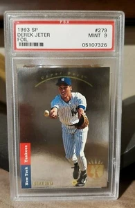 1993 SP Foil Derek Jeter RC #279 PSA 9 Mint. Only 21 graded higher! HOF 2021!