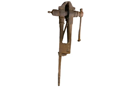 ANCIEN ETAU PROFESSIONNEL D ATELIER MENUISERIE FORGE 110 CM - Photo 1/4