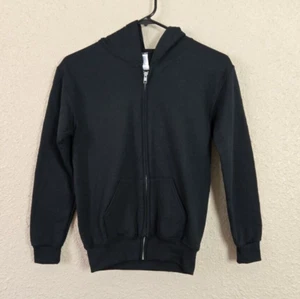Jerzees Nublend Black Full Zip Hoodie Sweatshirt Youth Size Medium New #1S1363 - Picture 1 of 4