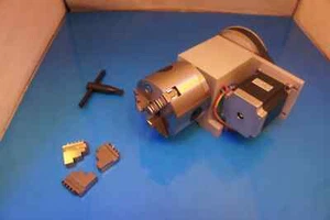 Rotary A Axis the 4th Axis engraving Milling machine 80mm 3 claws Scroll Chuck - Picture 1 of 6