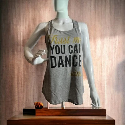 Camiseta sin mangas para mujer “you Can Dance” espalda deportiva camiseta talla grande Foto 1 de 4