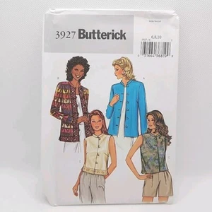 Butterick 3927 Misses' Jacket, Vest, Or Shirt Top Sewing Pattern Size 6-10 Uncut - Picture 1 of 9