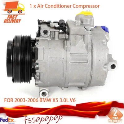 NEW For 2003-2006 BMW X5 3.0L 2979CC l6 CO 10837C A/C AC Compressor With Clutch - Image 1 of 4