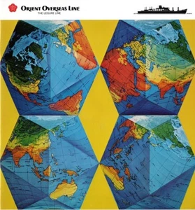 60er Jahre Orient Overseas Line Flottenprospekt mit 13 umfunktionierten Linern + Innenräumen - Bild 1 von 6