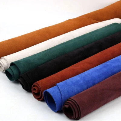 20X30cm Double-Sided Suede Fabric Soft Leather for Clothing Car Upholstery Craft - Image 1 of 4