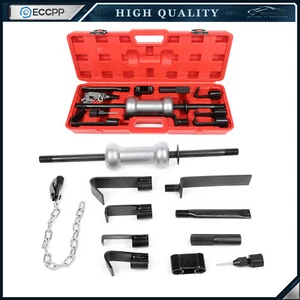 13pc Auto Body Repair Tool Kit Dent Puller w/ 10lbs Slide Hammer Heavy Duty - Picture 1 of 10