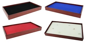Wooden Stackable Mahogany Ring Display Tray - Elegance for Your Ring Collection - Picture 1 of 8