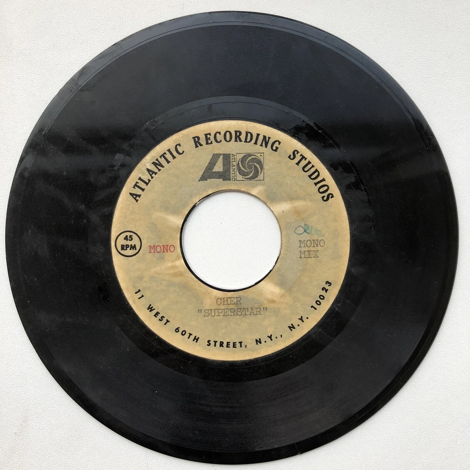 ACETATE Cher - Superstar 7” Vinyl Acetate 1970 Atlantic. RARE! Foto 1 de 4