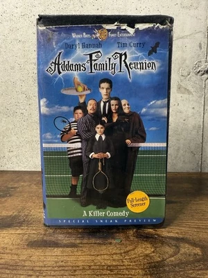 Addams Family Reunion VHS 1998 RARE Full Length Screening CLAM SHELL Tested - Image 1 of 4