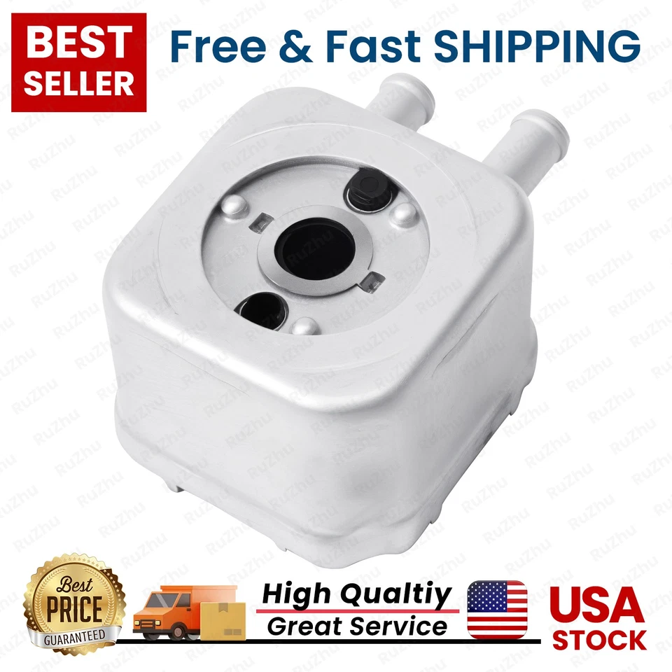 Engine Oil Cooler For Audi A6 1999-2004 A4 2002-2005 Volkswagen Passat 1998-2005 - Image 1 of 4