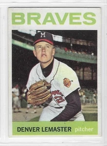1964 Topps #152 DENVER LEMASTER Milwaukee Braves (Excellent) **free shipping** - Picture 1 of 2