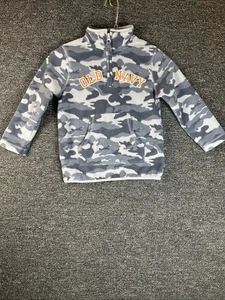 Old Navy Boys Grey Camo Logo-Graphic Pullover Sz 5T - Picture 1 of 5