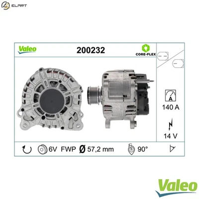 ALTERNATOR 200232 FOR SKODA SUPERB/II OCTAVIA/Combi LAURA ROOMSTER/Praktik  VW - Image 1 of 4