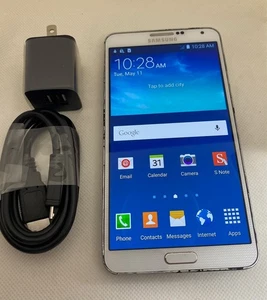 Samsung Galaxy Note 3 SM-N900V Verizon/GSM desbloqueado - usado blanco - justo - Imagen 1 de 8