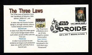 5582 Droids - Three Laws of Robotics by Isaac Asimov - Artificial Intelligence ? - Picture 1 of 1