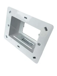 Recessed Wall Plate Box With Keystone + Brush Cover - Picture 1 of 3