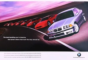 BMW M3 Series Ad Poster 13x19 The Ultimate Driving Machine Best Handling Car art - Picture 1 of 1