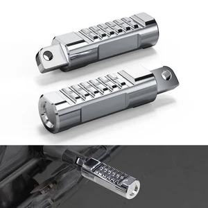 Chrome Aluminum Rider Footpegs for Harley Sportster 1200 Nightster XL1200N 07-12 - Picture 1 of 10