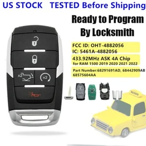 FOR 2019 20 21 23 24 RAM 1500 SMART KEYLESS PROXIMITY REMOTE KEY FOB OHT-4882056 - Picture 1 of 8