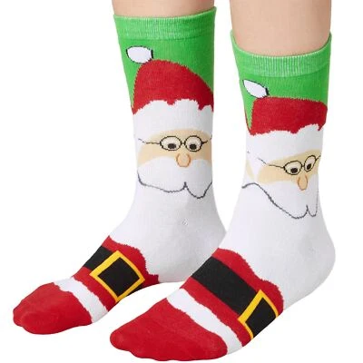 DRESSFORFUN Weihnachtssocken Socken Strümpfe Weihnachten Motiv Weihnachtsmann Winter