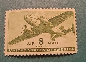 Scott #C26 Transport Plane Single MNH 8 Cent Air Mail 1941-44 U.S. Stamp  - Picture 1 of 2