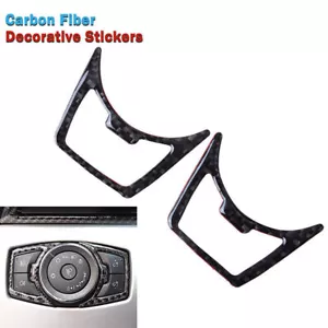 Cubierta de interruptor de faro interior de fibra de carbono para Ford Mustang 2015~2021 - Imagen 1 de 8