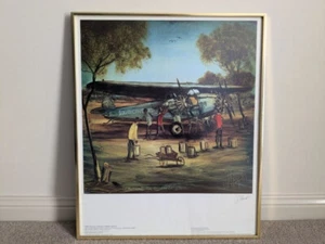 PRO HART (1928-2006) Personally Signed Print -" REFUELLING THE SOUTHERN CROSS" - Picture 1 of 8