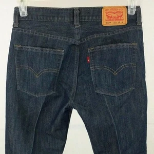 Levis 514 Jeans Straight Dark Wash Boys Size 16 Reg 28x28 Actual 28x24 - Picture 1 of 9