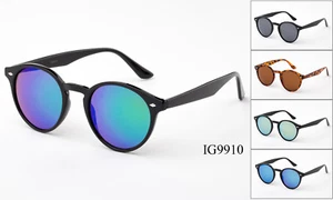 Flash Mirror 12 Pairs New Unisex Fashion Plastic Sunglasses Wholesale - Picture 1 of 1